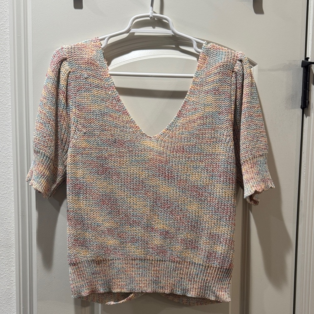 Lush Multicolor Knit Blouse